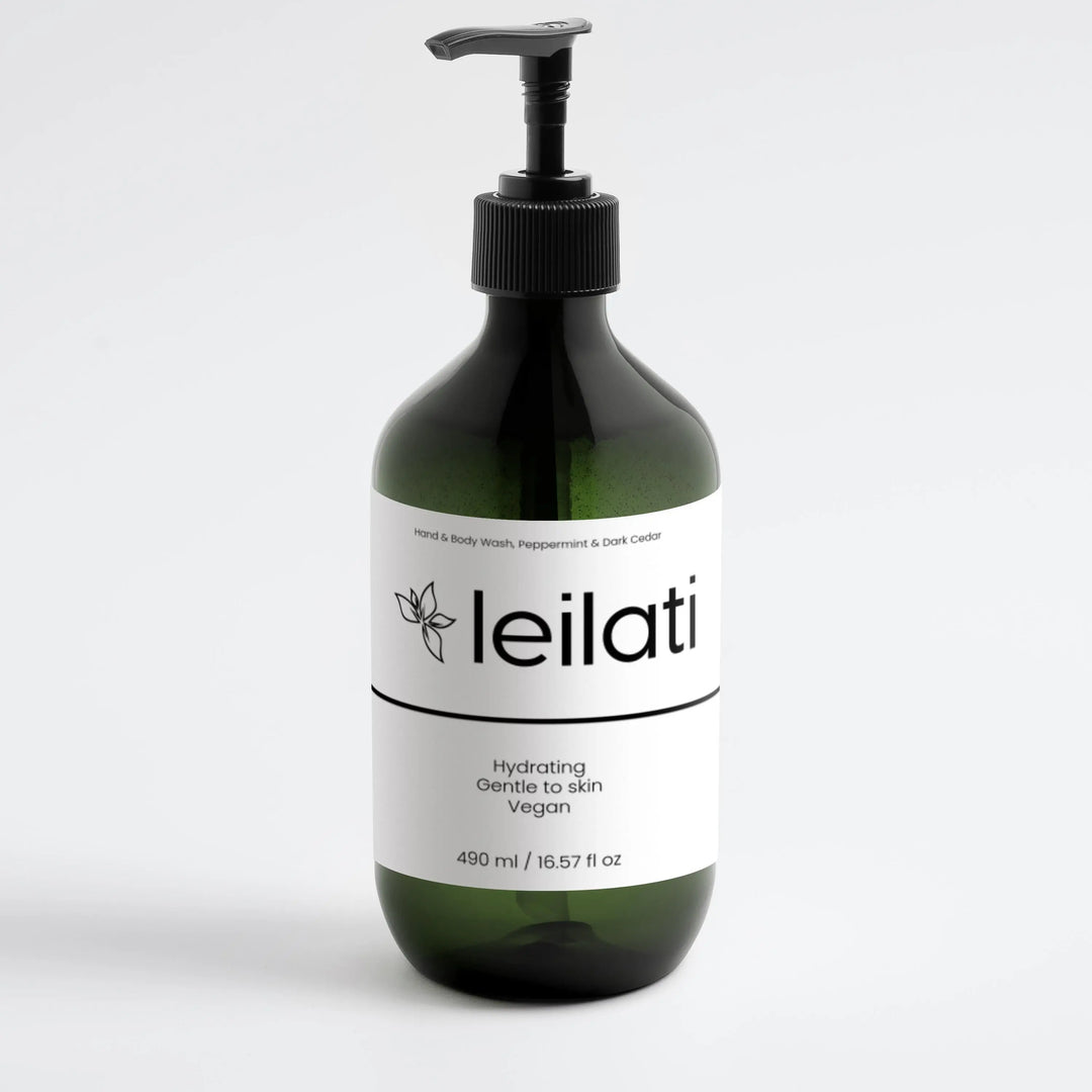 Hand & Body Wash, Peppermint & Dark Cedar