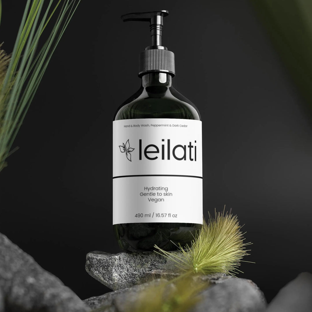 Hand & Body Wash, Peppermint & Dark Cedar