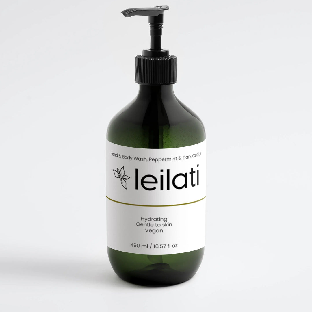 Hand & Body Wash, Peppermint & Dark Cedar